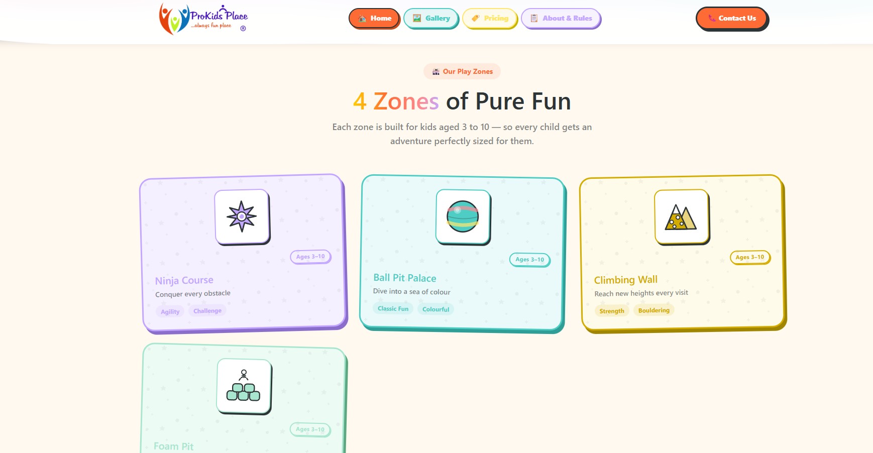 Pro Kids Place - New Design & WordPress to Next.js Upgrade - screenshot 2