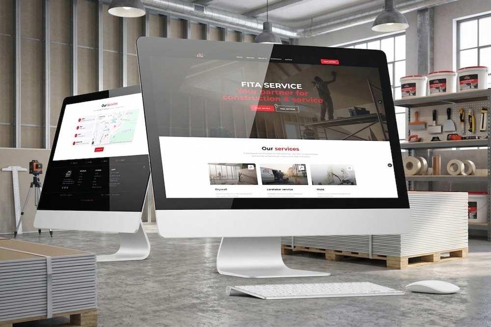 FITA Service - Construction & Property Services Website | Blend Designs portfolio FITA Service - Construction & Property Services Website full-page website preview 2 by Blend Designs Melbourne