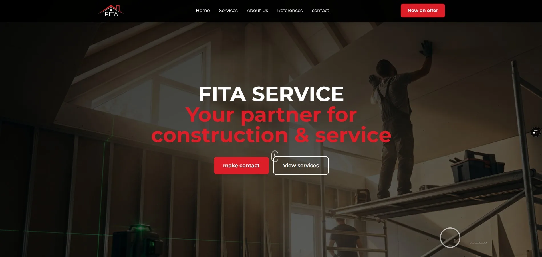 FITA Service - Construction & Property Services Website | Blend Designs portfolio FITA Service - Construction & Property Services Website — website screenshot 1 by Blend Designs Melbourne