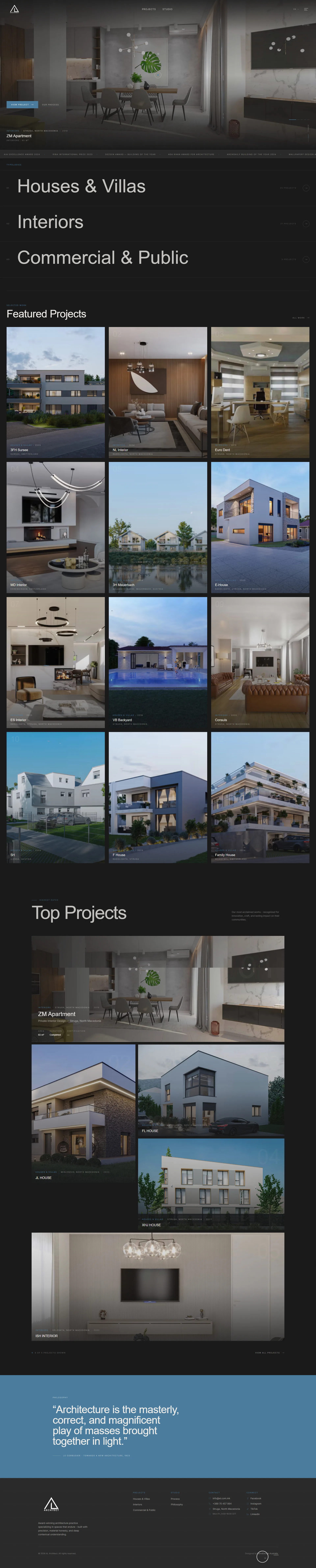 Architect Design - WordPress to Next.js Migration | Blend Designs portfolio Architect Design - WordPress to Next.js Migration full-page website preview by Blend Designs Melbourne